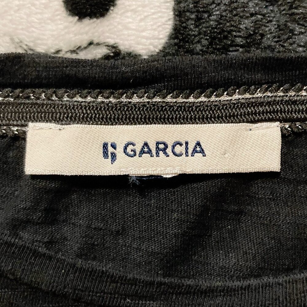 GARCIA Always & Forever sparkly graphic font black t-shirt ~  MEDIUM LARGE tee - Picture 2 of 14